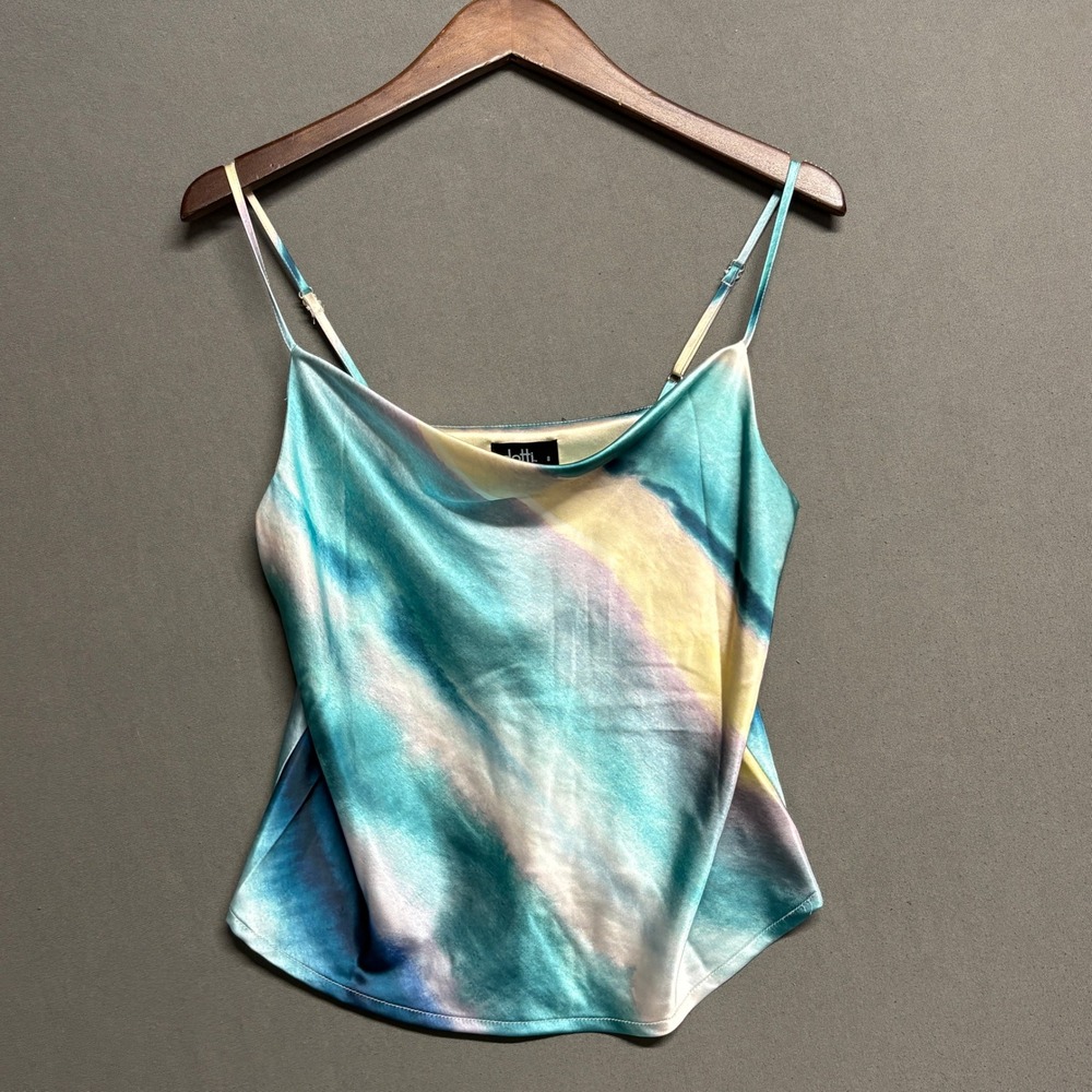 Dotti Multicolor Tie-Dye Cami Top‎ Size 8 Sleeveless Blouse Polyester